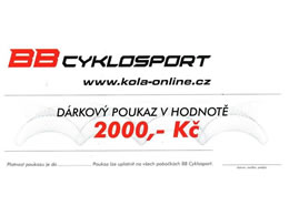 Dárkový poukaz KOLA-ONLINE.cz, zvolte si hodnotu