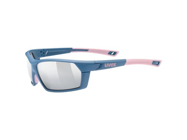 Brýle Uvex Sportstyle 225 blue mat rose/litemirror silver (cat.3)