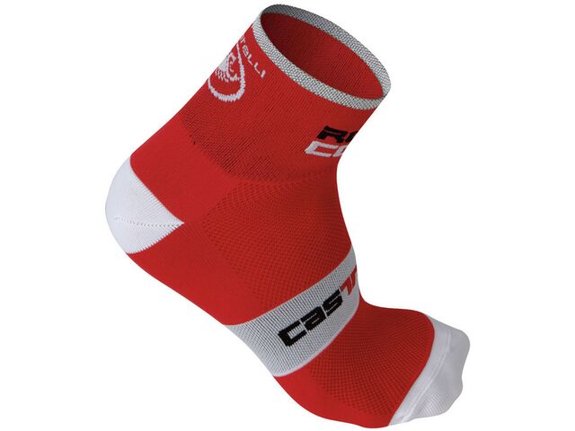 Ponožky Castelli Rosso Corsa 9 cm red