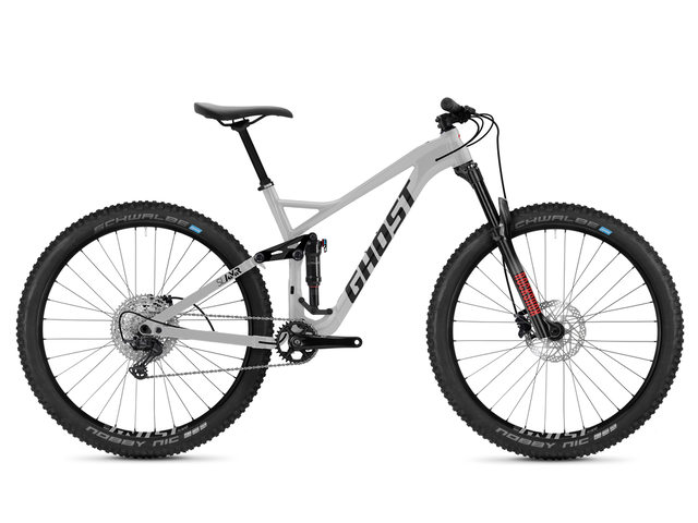 Ghost SLAMR Base - Iridium Silver / Jet Black / Riot Red 2021