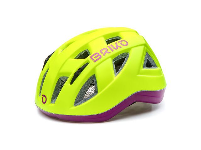 Přilba Briko PAINT 130 matt yellow fluo violet