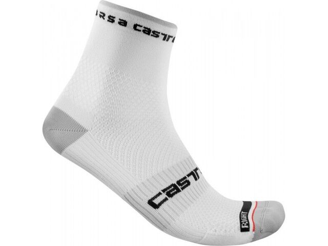 Dámské ponožky Castelli Rosso Corsa 11 cm white