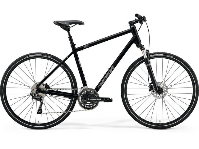 Merida CROSSWAY 300 Glossy Black(Matt Silver) 2021