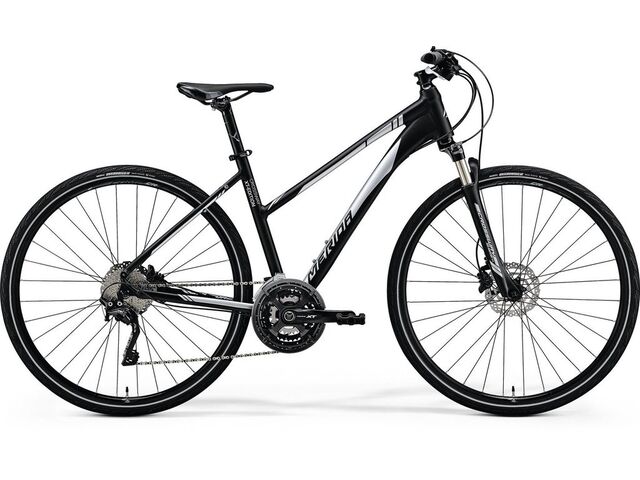 MERIDA CROSSWAY XT-EDITION Lady Matt Black(Shiny Silver) 2018