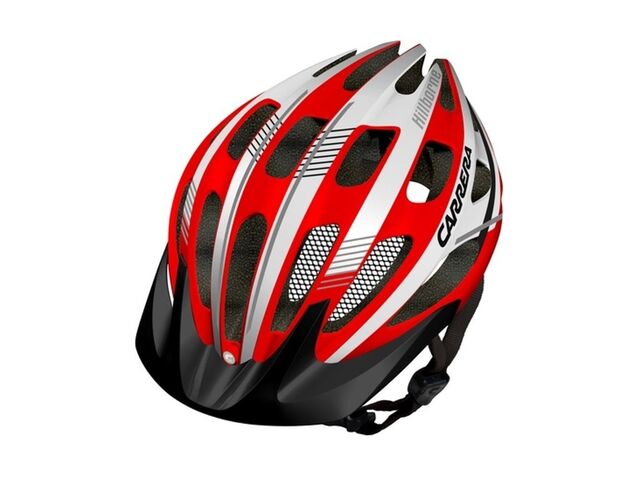 Přilba Carrera Hillborne red white
