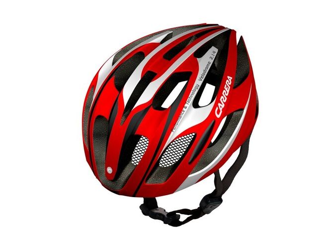 Přilba Carrera Velodrome red-white
