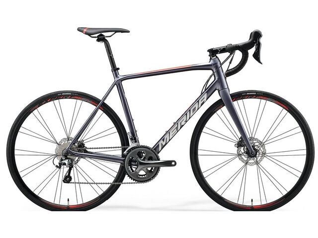 Merida SCULTURA DISC 300 Silk Anthracite(Race Red) 2020