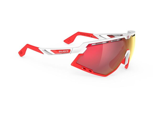 Brýle Rudy Project DEFENDER white gloss/ red fluo/multilaser red