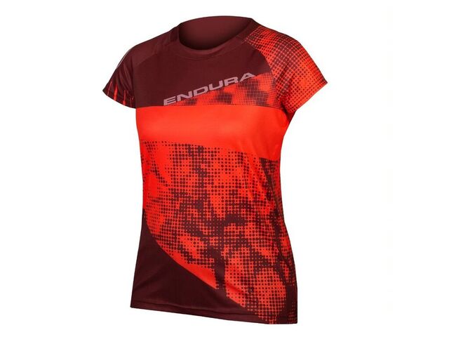 D msk dres Endura SingleTrack Dots T LTD Hi Viz coral XS KOLA