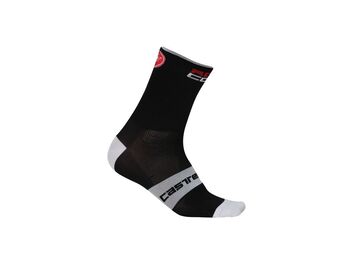 Ponožky Castelli Rosso Corsa 13 cm black