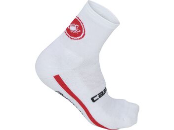 Ponožky Castelli Merino 9 cm white