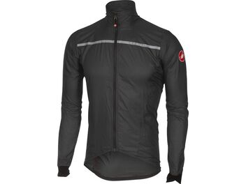 Pánská bunda Castelli Superleggera, anthracite/yellow fluo
