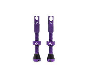 Peaty's X Chris King MK2 bezdušové ventilky 42 mm violet