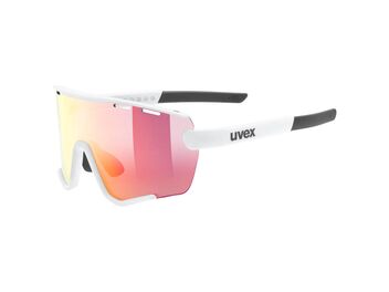 Brýle Uvex Sportstyle 236 S set white mat/mirror red (cat.2) + clear ( cat.0 )