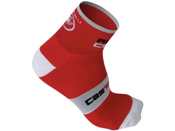 Ponožky Castelli Rosso Corsa 9 cm red