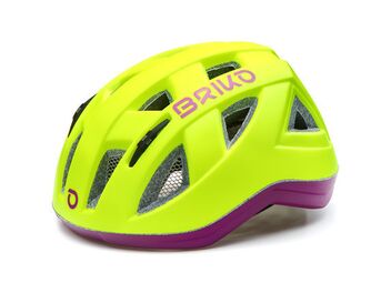 Přilba Briko PAINT 130 matt yellow fluo violet