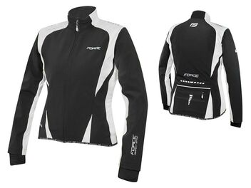 Bunda Force X71 Lady softshell černo-bílá