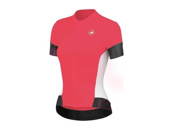 Dámský dres Castelli Fortuna FZ coral/white