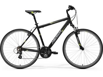 Merida CROSSWAY 10-V Matt Black(Green/Grey) 2017