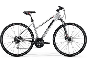 Merida CROSSWAY 100 Lady Shiny Dark Silver(Red/Black) 2018