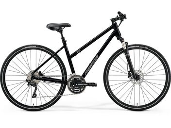 Merida CROSSWAY 300-LADY Glossy Black(Matt Silver) 2021