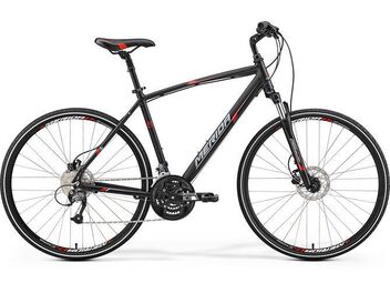 Merida CROSSWAY 40-D Matt Black(Red/Grey) 2017