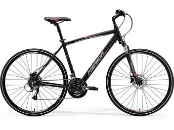 MERIDA CROSSWAY 40-D Matt Black(Red/Grey) 2018
