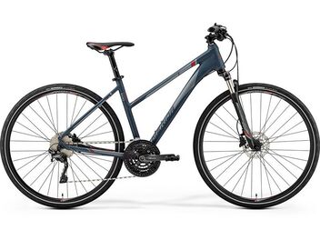 MERIDA CROSSWAY 600 Lady Matt Dark Grey(Red/Silver Grey) 2019