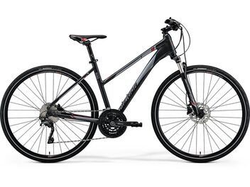 MERIDA CROSSWAY 600 Lady Matt Dark Grey(Red/Silver Gry) 2018