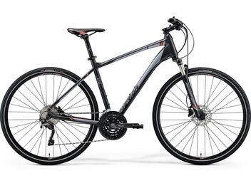 MERIDA CROSSWAY 600 Matt Dark Grey(Red/Silver Gry) 2018