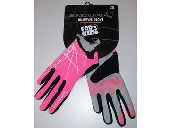 Dětské rukavice Endura Hummvee black pink