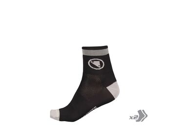 Ponožky Endura Luminite black, 2 páry