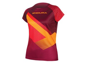 Dámský dres Endura Singletrack Print II mulberry