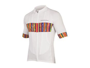 Dres Endura Pinstripe s krátkým rukávem white