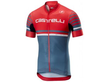Pánský dres Castelli Free AR 4.1 red/light steel blue