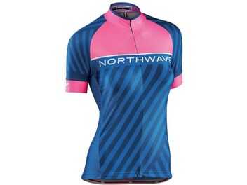 Dres Northwave Logo 3 dámský pink fluo/blue
